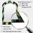 Emerald And Golden Arches II - Abstract Shapes Asymmetrical Large Wall Mirror, Modern Arch Unique Mirror, Printed Metal Art-745432836