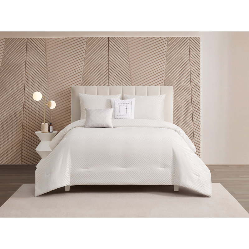 Ensemble d'édredon 5 pièces Sheridan, Édredon très grand, 2 taies et 2 coussins décor