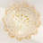 Jaygo 23.5 inch 6 Light Gold Modern Crystal Flush Mount Lighting