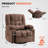 Ergonomic Swivel Recliners, Metal Frame Modern Lounge For Home