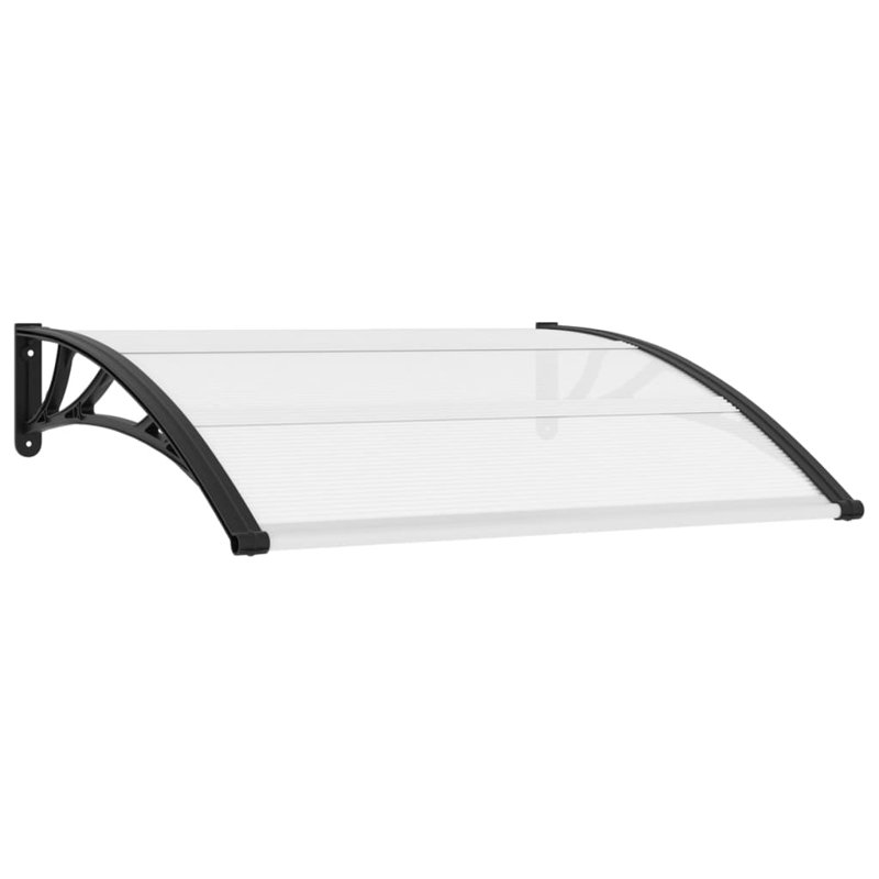 Michalann vidaXL Door Canopy, Outdoor Awning for Porch & Patio, Polycarbonate Cover, 47" L x 39" W