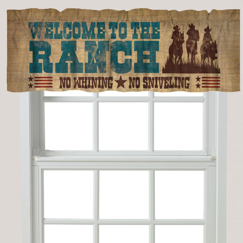 Cantonnière 60 "pour la maison Welcome to the Ranch