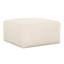 Carré en velours côtelé beige rembourré, avec système de ressorts ensachés pour le luxe, l 30,6 x P 16,24 H construit pour une utilisation à long terme dans les maisons,
