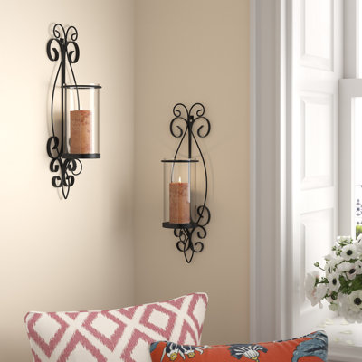 2 Piece Tabletop Wall Sconce Set