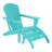 Altura Plastic Adirondack Chair with Ottoman Set-440759049