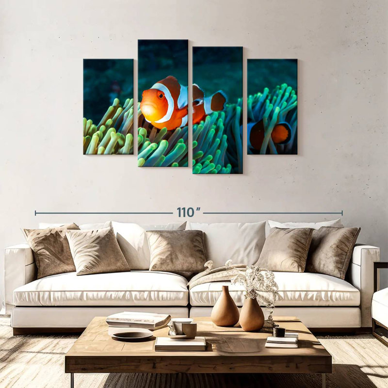 Brampt Frowning Clownfish, 48" H x 75" W