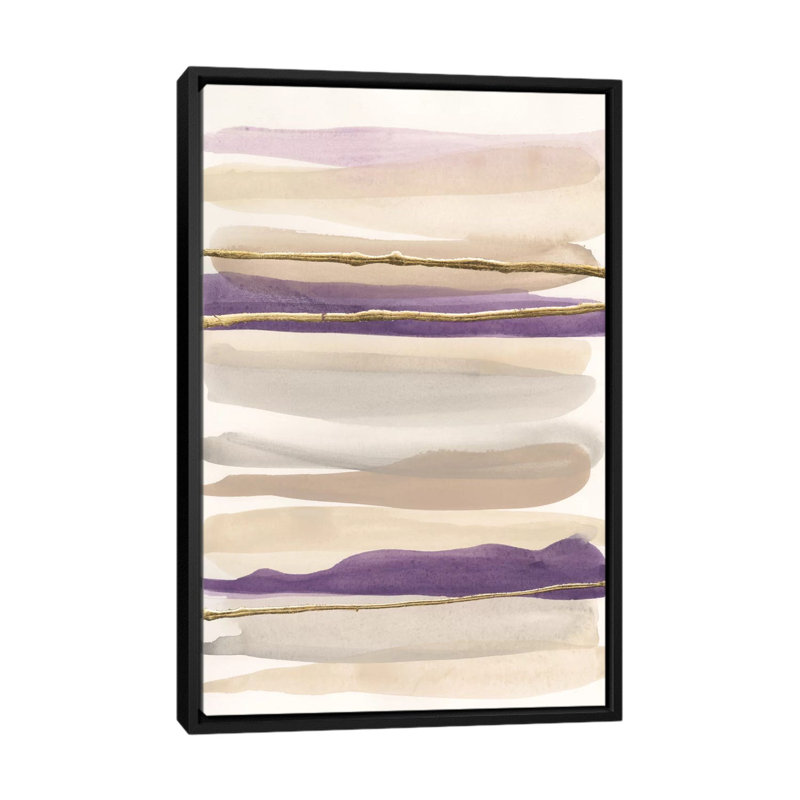 « gilded améthyste ii », reproduction d’art sur toile tendue, H 26 po x l 18 po x P 1,5 po, Toile encadrée noire