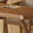 Light-walnut Rectangular Solid Wood desk-64014229