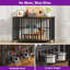Mobilier pour grande cage pour chien pliable, cage pour chien sans assemblage avec bols réglables et étiquette pour petits, moyens et grands chiens-1150319372-1165686982