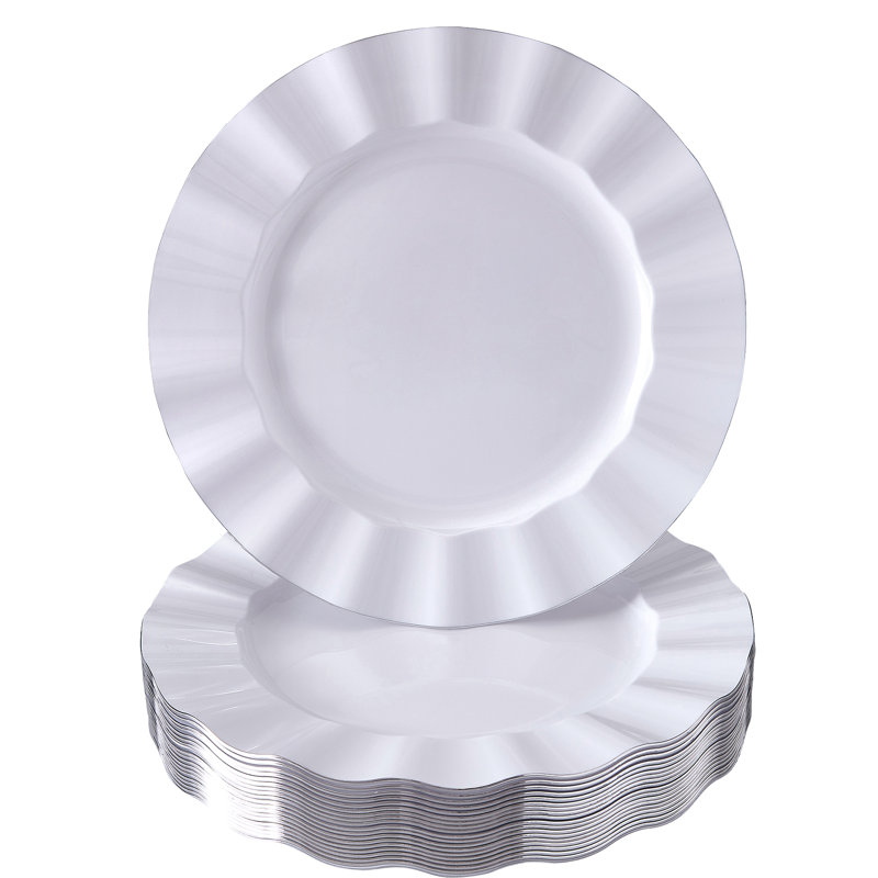 Disposable Dinner Plate, White