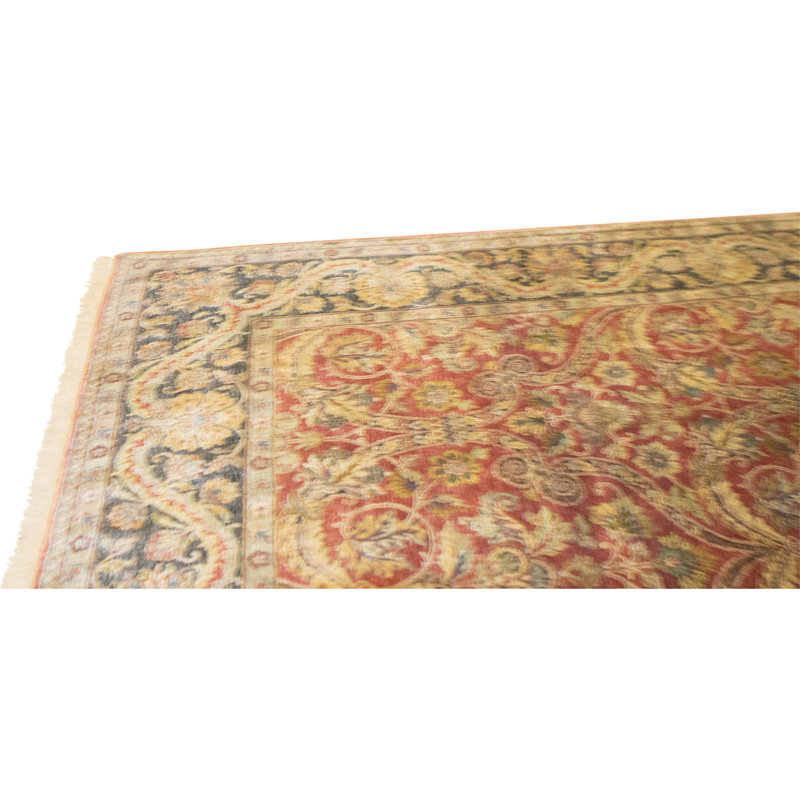 High-Quality Hand-Knotted Red And Blue Area Rug