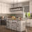 7 - Light Kitchen Island Steel Dimmable Chandelier-321375046-321375066