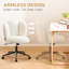Chaise de bureau moderne sans accoudoirs en velours avec dossier en peluche et dossier pour bureau à domicile et chambre à coucher-551827646