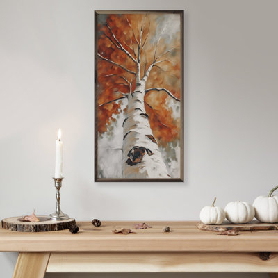 Grand bouleau d'automne