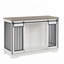 Meuble télé à DEL ultrabrillant pour téléviseur de 65 po ou moins, console moderne avec rangement et éclairage réglable, noir-506090648