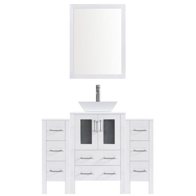 60'' Single Bathroom Vanity with Stone Top