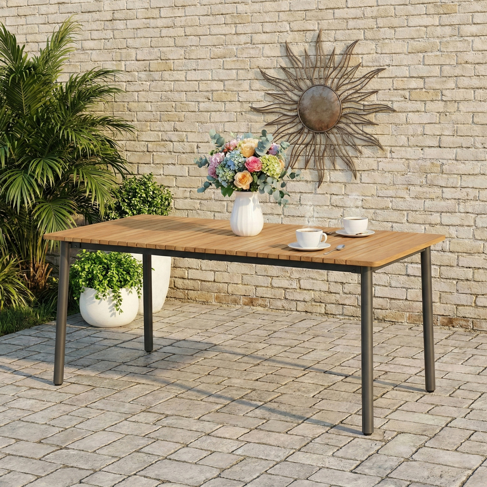 Parkview 71" Teak Patio Dining Table