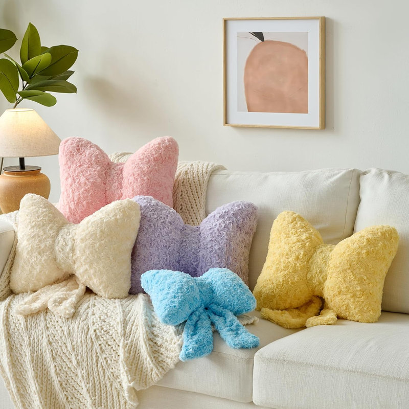 Coussin de proue, Coussins décoratifs avec peluche douce