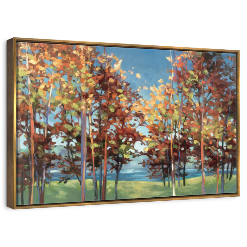 Kaléidoscope, Cadre flottant doré, 37 po x 25 po