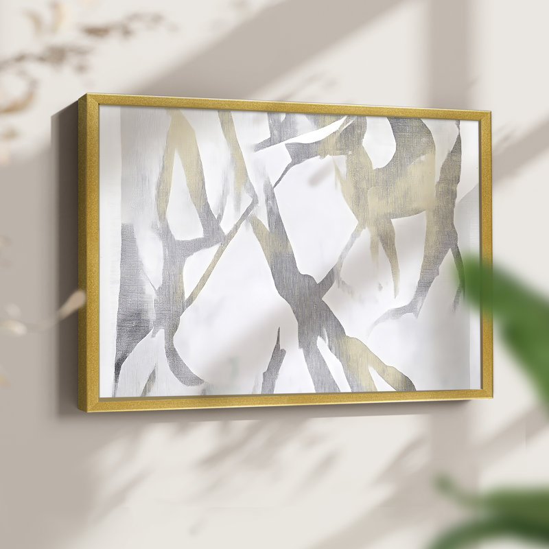 Abstrait, série Lxxxi, reproduction encadrée, H 22 po x l 28 po