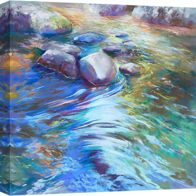 Painting: Water Under The Bridge by Nel Whatmore - Wrapped Canvas Print