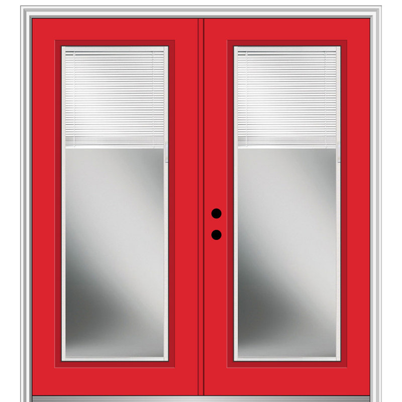Portes d'entrée avant pré-montées en fibre de verre apprêtées internes, Droite / vers l'intérieur, Naval