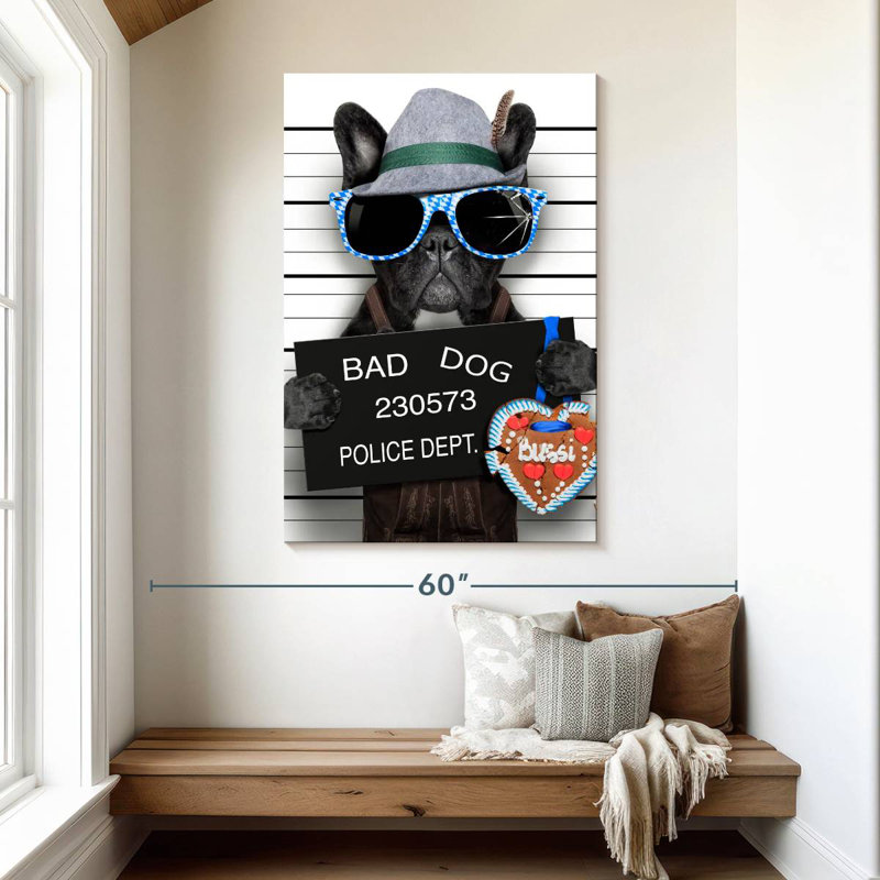 Bouledogue français Brampt Bad, H 48 po x l 32 po