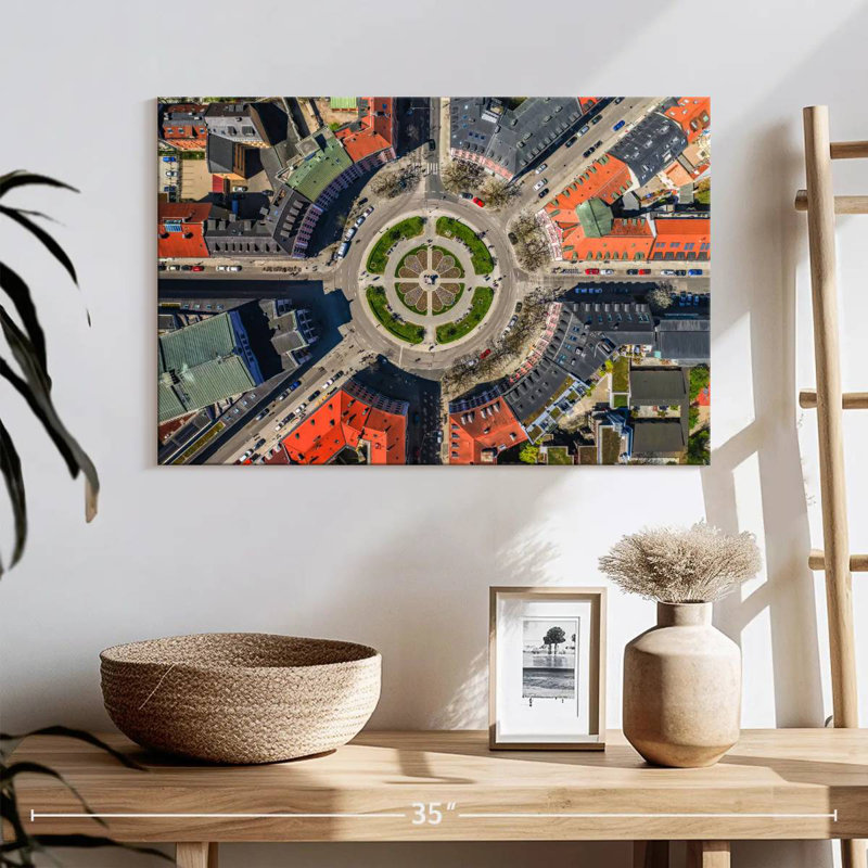 Vue aérienne de la Gartnerplatz, H 16 po x l 24 po
