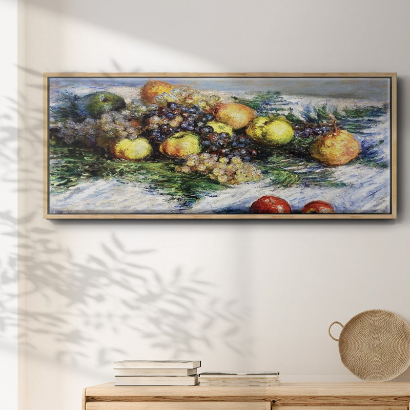 Nature morte aux poires et aux raisins, 1880 - toile encadrée