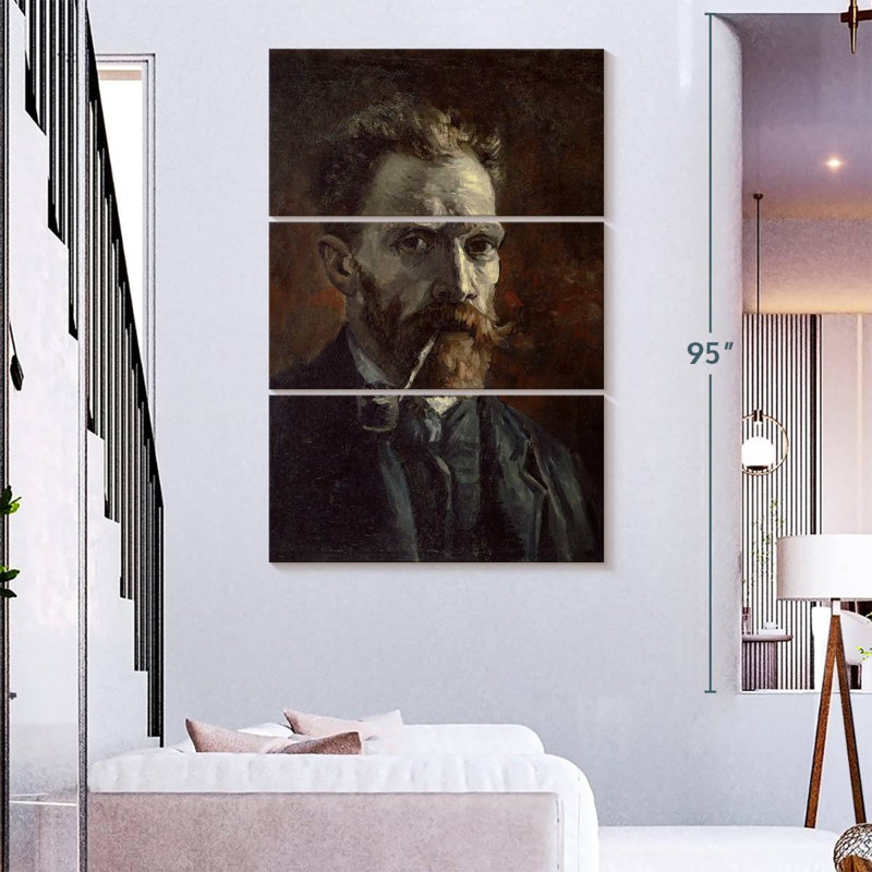 Leisha Self-Portrait With Pipe, 74" H x 48" W