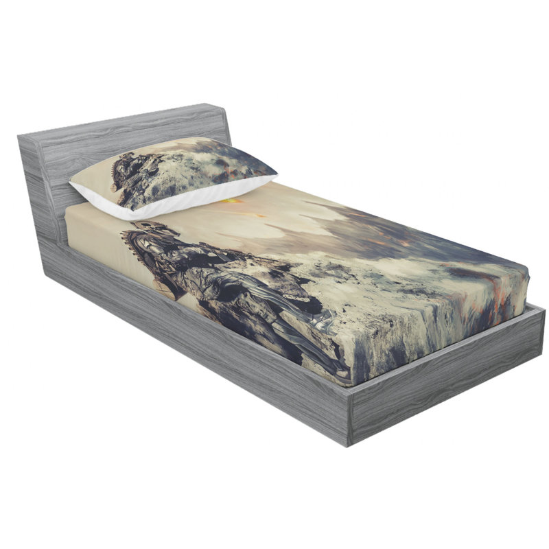 Microfiber Sheet Set, Twin Sheet Set with Fitted Sheet
