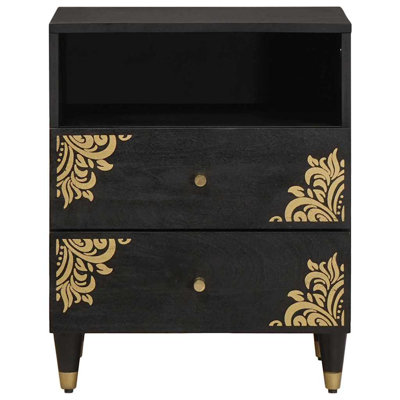 50cm W Solid Wood Bedside Table