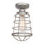 Diaundra Steel Semi Flush Mount-21350153