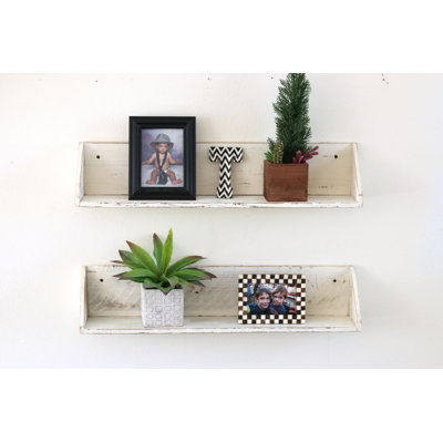 Martinsdale 2 Piece Solid Wood Floating Shelf