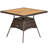 Akyrie 4 - Person Acacia Wicker Patio Dining Set with Square Table , Cushions Included