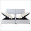 Très grand lit plateforme tapissier avec système de rangement hydraulique-57958339