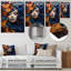 «Glam Harmonious Cubist Woman Portrait III», reproduction d'art en métal-451500980