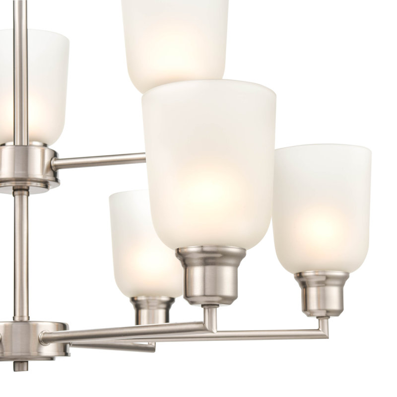 Lustre traditionnel à 9 lumières avec abat-jour