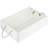 Vintage Whitewashed Wood Open-Top Storage Crate with Rope Handles – Rustic Decorative Organizer Bin