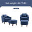 Fauteuil demi-tonneau avec repose-pieds Ohman 29,13 pouces de large-87377352