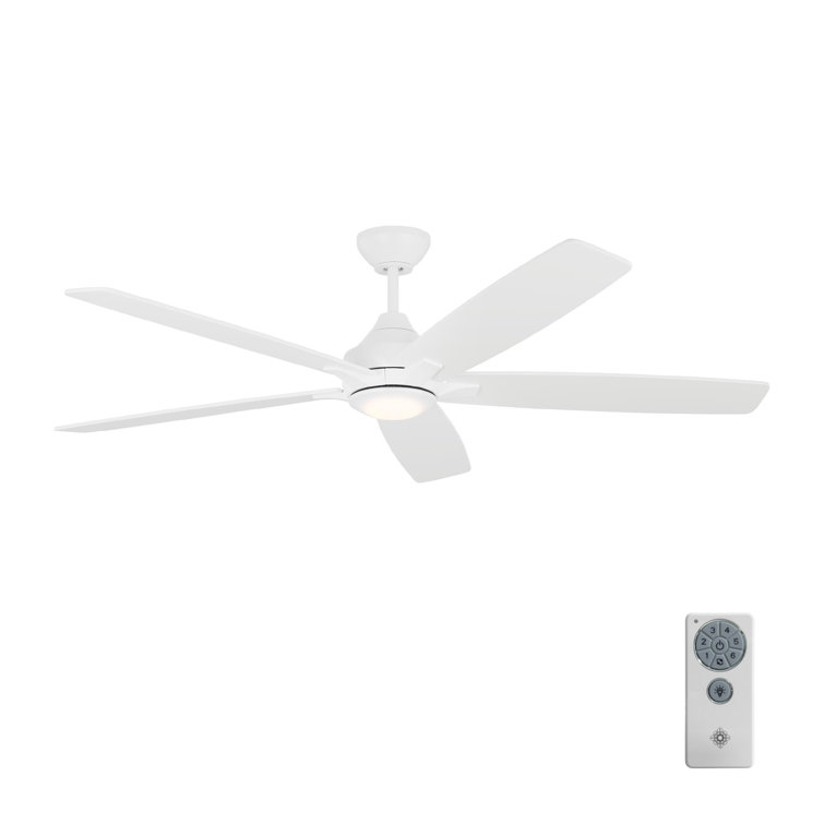 Lise 60'' 5 Blade Ceiling Fan with LED Light Kit
