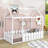 Cahaba Wood Bed,House Bed Frame with Fence-782034577-756388795