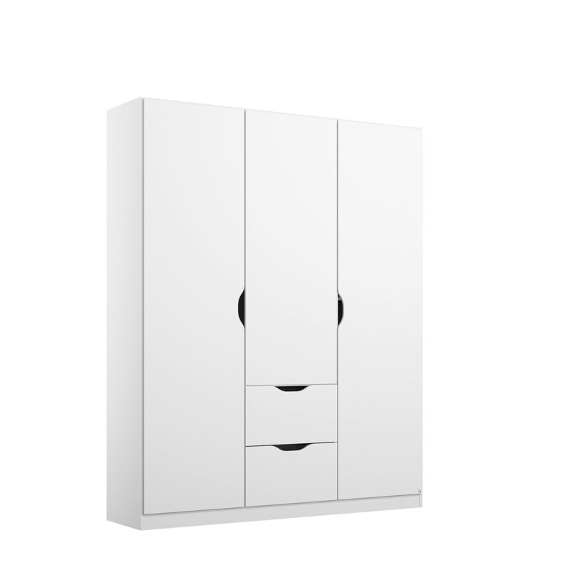Alvara 3 Door Wardrobe, Alpine white