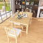Ensemble de table de salle à manger 6 pièces pour 6 personnes, ensembles de cuisine et de salle à manger avec banc, pieds et structure en bois massif naturel, chaises ergonomiques doubles avec coussins, idéales pour la cuisine et la salle à manger-987926269