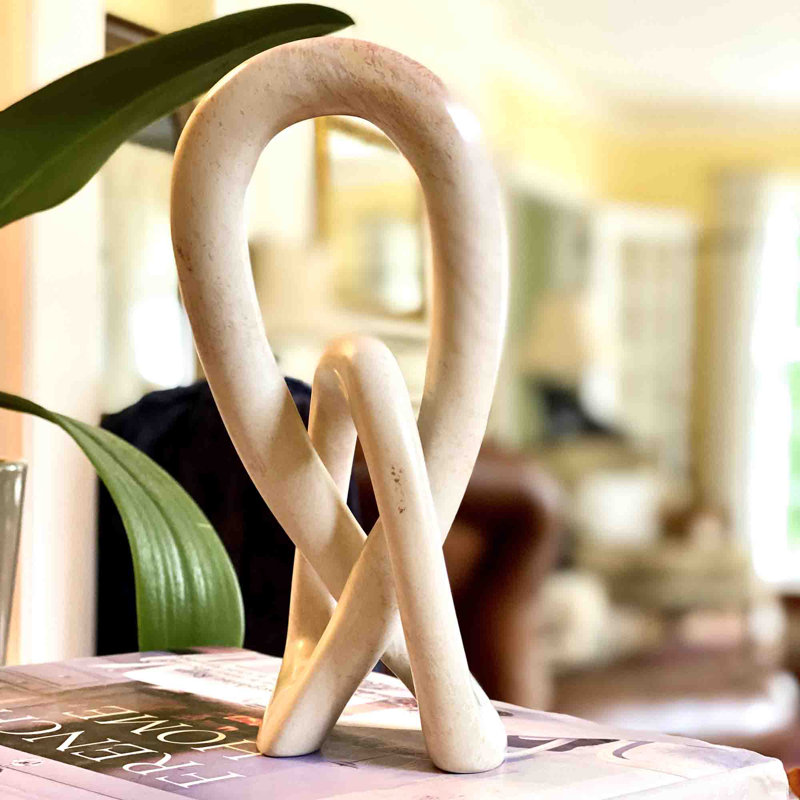 Sculpture Jeffords, H 10 po x l 4 po x P 4 po, Naturel