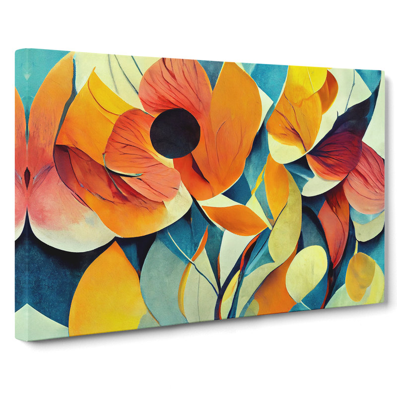Flowers Abstract Vol.3 - Wrapped Canvas, 35cm H x 50cm W x 3cm D
