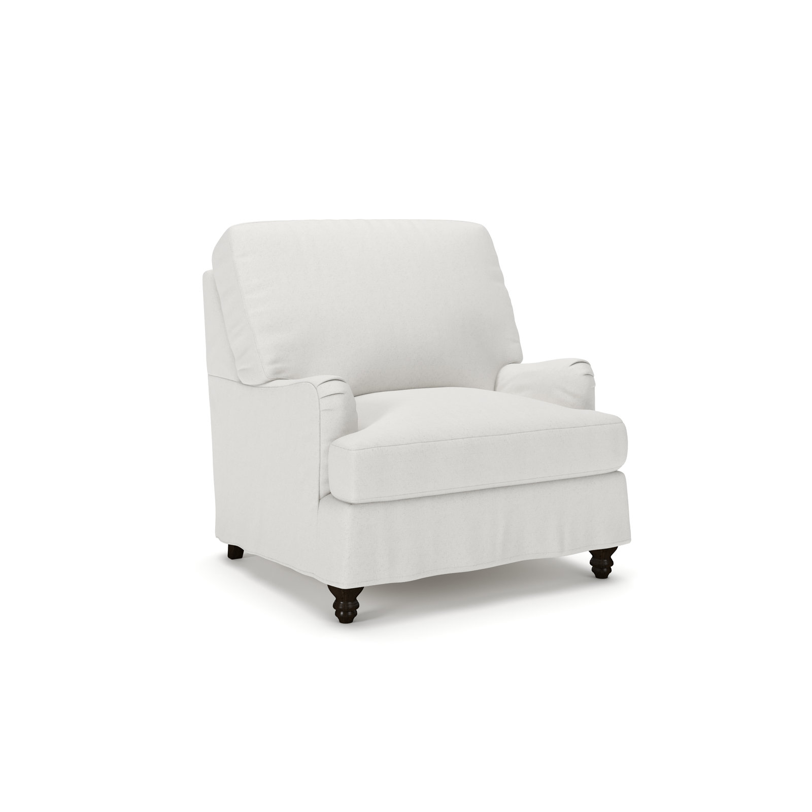 Walters Slipcovered Armchair, Macarena Beige
