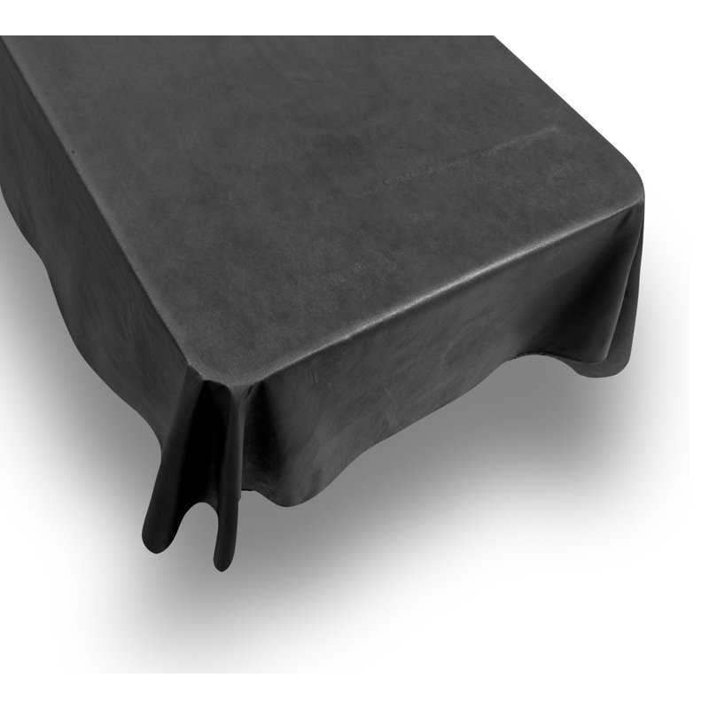 Frankly Solid Color Tablecloth, 52" x 52" Square, Black