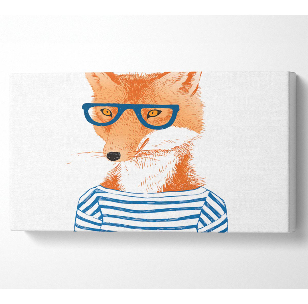 Leinwandbild The Nerd Fox