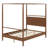 Solid Wood Canopy Bed Frame Four Posters Bed-1654137088